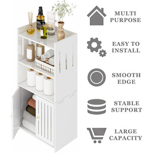 Armario de Almacenamiento Ou Shu Mei de 3 Niveles con Puertas, Diseño Moderno para Dormitorio o Sala de Estar - Product Image 4