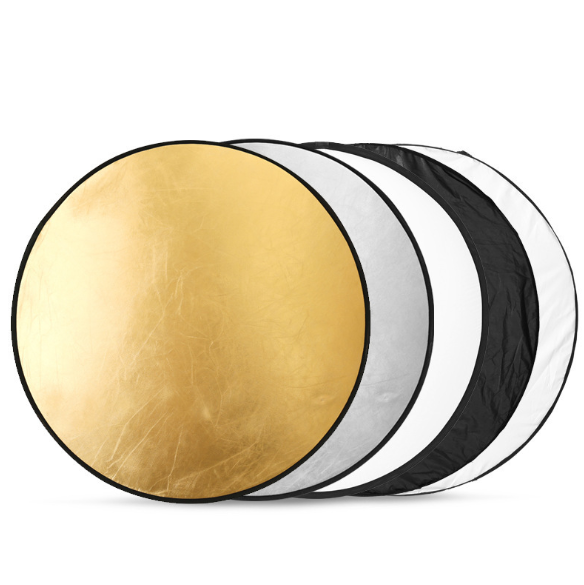 60cm 5 in 1 Reflector Panel Chromakey Backdrop Collapsible Photographic Reflector Kit for Camera