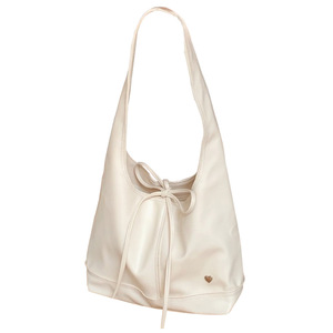 Korean Style Women's Shoulder Bag Off White Large Capacity Magnetic Buckle Minimalist Tote Bag For Everyday Use - Product Image 5