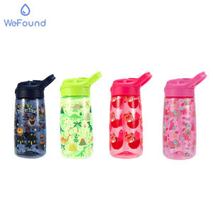 Borraccia per Studenti delle Elementari <span class=keywords><strong>con</strong></span> Disegni Cartoon, 500ml, Antigoccia, <span class=keywords><strong>con</strong></span> Cannuccia in Silicone e Targhetta Nome, Tazza Scolastica - Product Image 6