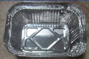 Contenitori per alimenti colorati con coperchio in plastica in alluminio,