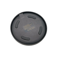 Carcasa de Plástico ABS para Cargador Inalámbrico, Moldeada por Inyección Personalizada, Base de Carga Inalámbrica Circular, Anillo Antideslizante de Silicona