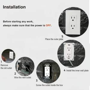 ปลั๊ก5-15R 15A 125V สำหรับตกแต่งบ้าน - Product Image 5