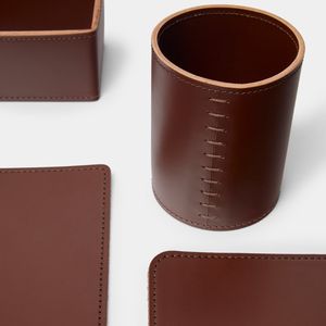 Porte-stylo multifonctionnel en <span class=keywords><strong>cuir</strong></span> 5 pcs Boîte <span class=keywords><strong>de</strong></span> rangement pour <span class=keywords><strong>bureau</strong></span> en similicuir Ensembles d'organisation <span class=keywords><strong>de</strong></span> <span class=keywords><strong>bureau</strong></span> <span class=keywords><strong>de</strong></span> luxe - Product Image 5