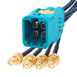 <span class=keywords><strong>Mini</strong></span> Fakra mâle <span class=keywords><strong>Jack</strong></span> 4 broches vers SMA femelle Quad harnais câble <span class=keywords><strong>coaxial</strong></span> assemblage lfor voiture automobile Navigation <span class=keywords><strong>Mini</strong></span>-fakra - Product Image 1