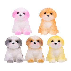 Figura de Silicona de Shih Tzu, Linda Figura de Mascota, Decoración para el Hogar, Simulación de Cachorro en TPR - Product Image 6