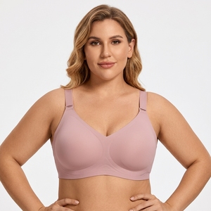 Sujetador Push-Up sin Costuras para Mujer, Cómodo, Transpirable, Cobertura Total, Sin Varillas, Soporte Suave, Tirantes Ajustables, Tallas Grandes - Product Image 1