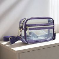 Sac à main transparent approuvé pour les stades, nouveau design été 2025, vente en gros, petit sac bandoulière en PVC pour femmes, pour concert