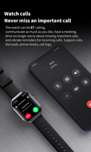 F700 Square BT Call Sports Smartwatch Analyse corporelle Fréquence cardiaque Pression d'oxygène dans le sang HRV Rapport ECG Montre intelligente Moniteur de santé - Product Image 4