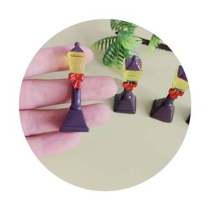 كميات كبيرة من نماذج مصابيح الشوارع الصغيرة ، تماثيل ، زخارف مصباح الشارع المصغرة لبيت الدمية والمناظر الطبيعية ، مورد حديقة الجنيات - Product Image 3