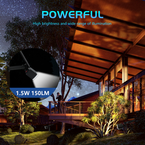 Lumière solaire extérieure de paysage <span class=keywords><strong>d</strong></span>'ABS imperméable <span class=keywords><strong>d</strong></span>'IP65 avec le mur et le sol insérés pour le projecteur solaire fendu de mur de pelouse de jardin - Product Image 2