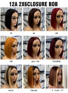 Perruque Bob Frontale 13x4 Pas Chère, Coupe Droite, 100% Cheveux Humains Vierges Naturels, Perruque Bob Brésilienne Remy Transparente Personnalisable - Product Image 3