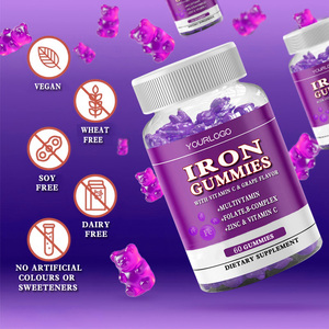 Gomitas de Hierro, Suplemento Dietético Natural para Adultos, Hombres y Mujeres, Hierro y Vitaminas para una Salud Óptima - Product Image 2