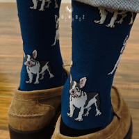 Chaussettes habillées fines pour hommes en mélange de bambou à imprimé animal, personnalisables en gros - Anti-bactériennes, écologiques, absorbant la transpiration