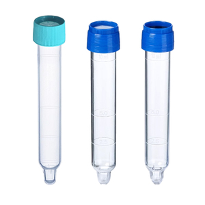 실험실 플라스틱 시험관 종이 필름 알루미늄 필름 실리콘 필름 커버 일회용 10ml 천공 가능한 소변 침전물 튜브 - Product Image 1