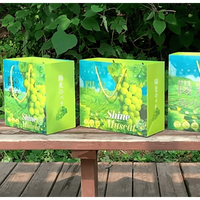 Boîte personnalisable d'emballage de raisin de carton ondulé-idéale pour protéger et montrer les raisins frais,