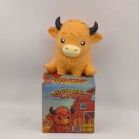 Jouet Squishy géant Vache des Highlands 15 cm – Anti-stress, à presser, amusant, jouet sensoriel, cadeau