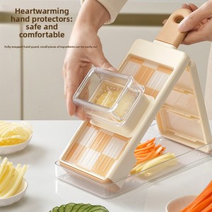 Rallador y <span class=keywords><strong>Cortador</strong></span> <span class=keywords><strong>de</strong></span> Verduras Multifuncional Manual Ergonómico para Patatas y Rábanos - Product Image 2