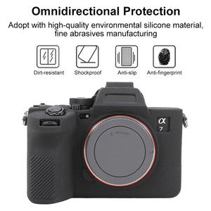 Funda Protectora de Silicona Suave con Textura de Litchi para Cámara <span class=keywords><strong>Sony</strong></span> <span class=keywords><strong>Alpha</strong></span> 7 V ILCE-7M5, Antideslizante y Resistente a Golpes - Product Image 3