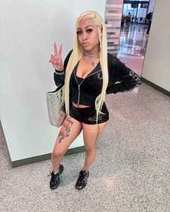 Floralcharm新款设计师长袖夹克连帽衫和短裤两件套秋季套装 - Product Image 4