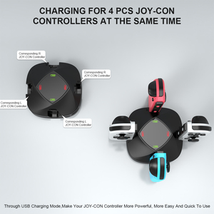 Accessoires de jeu de haute qualité <span class=keywords><strong>chargeur</strong></span> de manette 4-en-1 station de charge pour <span class=keywords><strong>Switch</strong></span> Oled Joy Con - Product Image 2