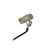 Robinet à bille en laiton manuel pour eau, ODM/OEM, 1/2 pouce, température moyenne, petites vannes forgées, poignée en fer