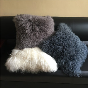 Mông Cổ Cừu lông Gối trang trí lông ném - Product Image 2