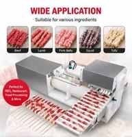 Machine à Kebab Entièrement Automatique Personnalisable, Équipement Intelligent CNC pour Brochettes de Viande (Bœuf, Porc, Calamar, Tofu)