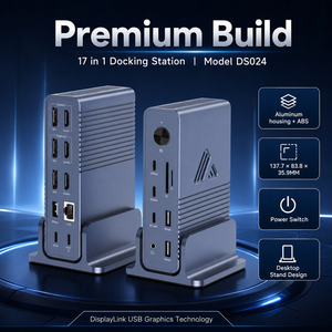 Base de Conexión DisplayLink USB C para Cuatro Monitores, 8K 30Hz, Doble HDMI, Doble DP, 17 en 1, Hub Tipo C, Ethernet 2.5G para MacBook M1 M2 M3 - Product Image 5