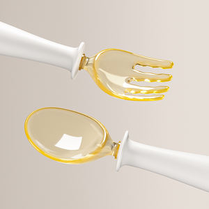 Ensemble cuillère et fourchette en silicone pour bébé ZIZA OEM/ODM personnalisable, fabriqué en Chine, <span class=keywords><strong>couverts</strong></span> pour enfants avec logo personnalisé - Product Image 5