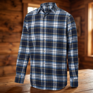 Chemise à manches longues pour homme en flanelle à carreaux 100% coton, décontractée, écologique, prix compétitif, Bangladesh - Product Image 3