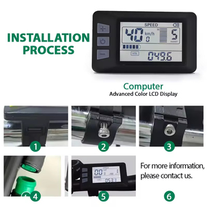 Velocímetro Digital con Pantalla LCD Impermeable, <span class=keywords><strong>Ciclocomputador</strong></span> para Bicicleta de Carretera y MTB, Odómetro, Compatibilidad de Voltaje 24V-60V, Certificado CE - Product Image 6