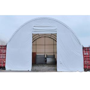 Refugio Metálico para Contenedores Marítimos, Domo para Contenedor de Envío de 40' con Puerta, Cobertizos y Almacenamiento - Product Image 1
