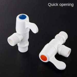 Vanne triangulaire en plastique degré en plastique chinois trois vanne d'angle d'eau droite à 3 voies, vanne triangulaire - Product Image 5