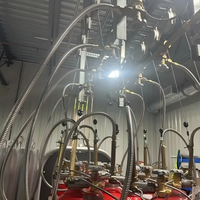 Tuyau de gaz liquide isolé sous vide à conception modulaire, tuyau à double enveloppe sous vide à bride en acier inoxydable 304, station de remplissage de cylindres, produits chimiques