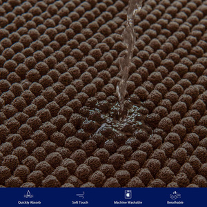 Tapis en microfibre chenille <span class=keywords><strong>de</strong></span> luxe Esun, doux, absorbant, séchage rapide, pour la maison, la salle <span class=keywords><strong>de</strong></span> <span class=keywords><strong>bain</strong></span>, le sol, technique tissée - Product Image 4