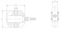 Capteur de force de haute précision à micro cellule de charge DYLY-102 S Type 2KG pour les applications de pesage