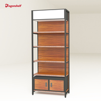 Étagère en acier de haute qualité, étagère en bois, présentoir de cosmétiques de boutique, gondole, étagère de supermarché