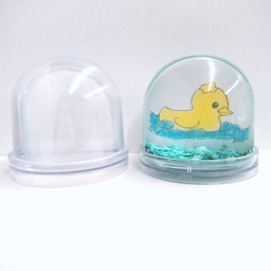 DIY LED <b>Light</b> Insert Frame Photo Clear Watering Glass Snow Globe Plastic Crafts Style - Product Image 3