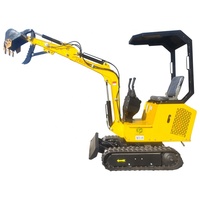 Mini-excavatrices chinoises Kubota Yanmar à moteur diesel, neuves, les plus petites, de 1 tonne, à chenilles, à bas prix