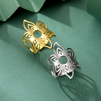 Anting Gantung Mandala untuk Wanita, Anting Bunga Potongan Laser, Anting Filigree Warna Emas, Perhiasan Fashion, Hadiah untuknya