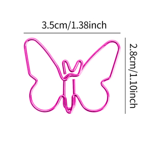 Graffetta a forma <span class=keywords><strong>di</strong></span> <span class=keywords><strong>farfalla</strong></span> rosa graffetta in metallo carino segnalibro Cucurbit Clip Decorative per ufficio <span class=keywords><strong>di</strong></span> cancelleria Kawaii - Product Image 6