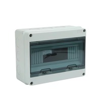 Boîtier de distribution extérieur en plastique étanche IP65 à 12 modules HT-12 pour disjoncteurs, montage en saillie