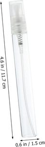 Envío Rápido, Disponibles en Stock, Frascos de Perfume Recargables de Vidrio de 2ml, 3ml, 5ml y 10ml, Mini Botellas de Muestra con Atomizador, Tapa Transparente, Impresión Serigráfica - Product Image 6