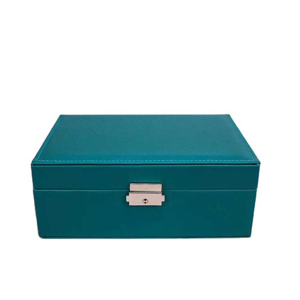 Пользовательские Роскошные pu кожаная коробка упаковывая коробки ювелирных изделий с различным логотипом размера цвета