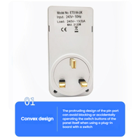 Temporizadores de cocina digitales programables duraderos de 240V 13A, interruptor de Temporizador Semanal, enchufe, accesorios de iluminación del Reino Unido de calidad