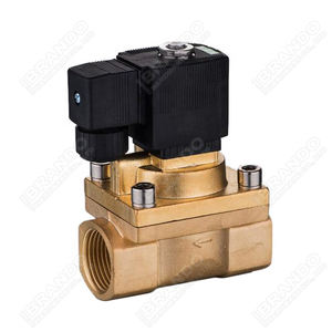 <span class=keywords><strong>3</strong></span>/4'' 1'' 50 Bar Hochdruck Hochtemperatur <span class=keywords><strong>2</strong></span>-Wege Normalerweise Geschlossenes Wasser Luft Gas Messing Magnetventil 12V 24V DC 110V 220V AC - Product Image 1