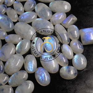 Pendentif en Pierre de Lune Arc-en-ciel Blanche de Haute Qualité, Cabochon à Effet Arc-en-ciel Éclatant, Pierre Précieuse en Vrac, Vente en Gros - Product Image 2