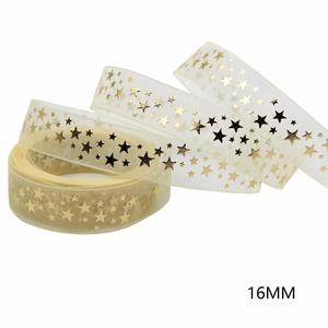 Ruban en organza scintillant de luxe, multi-longueurs (0,9 cm/1,6 cm), avec texte doré « Love », haute ténacité, pour décorations de demande en mariage et anniversaires - Product Image 4