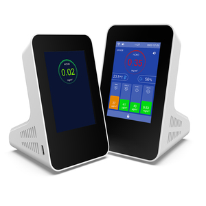 Moniteur de qualité de l'air Wifi, détecteur de formaldéhyde, compteur de <span class=keywords><strong>pollution</strong></span> intérieur TVOC HCHO PM1 PM2.5 PM10 Température et humidité - Product Image 1
